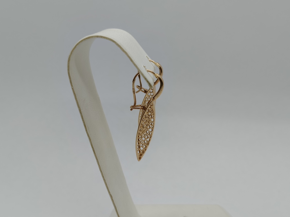 СЕРЬГИ ПЕТЕЛЬКА без камня (Au 585)