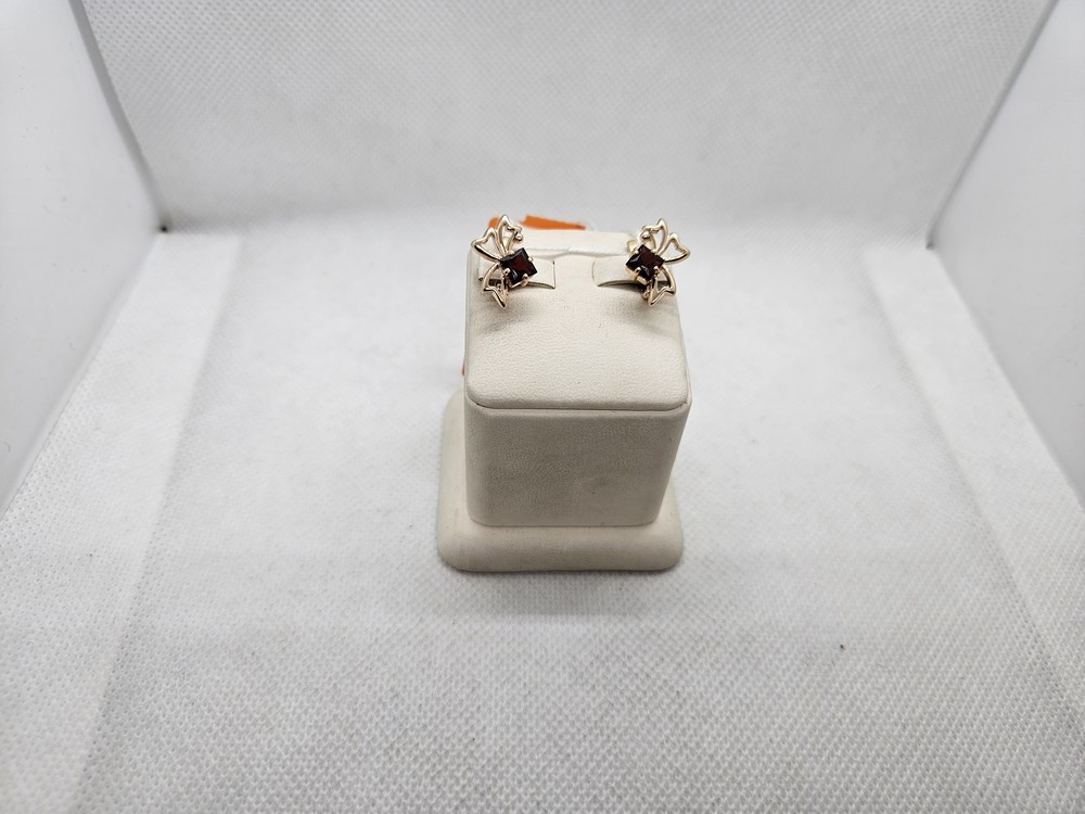 СКМ585 СЕРЬГИ С КАМНЕМ (Au 585)