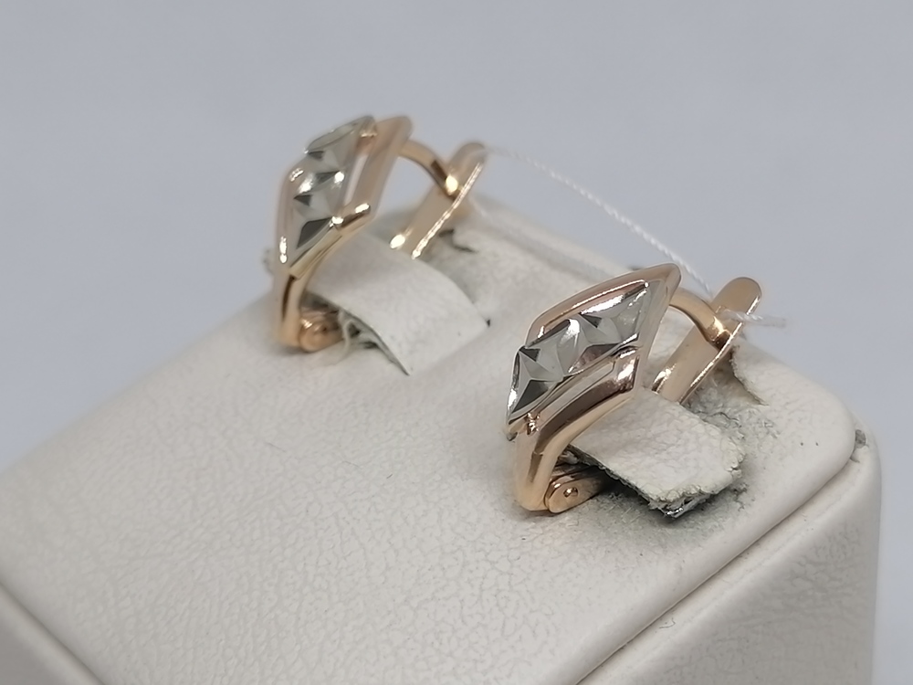 СЕРЬГИ БЕЗ КАМНЯ (Au 585)