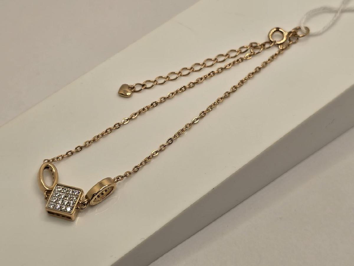 Б585 БРАСЛЕТ С КАМНЯМИ (Au 585)