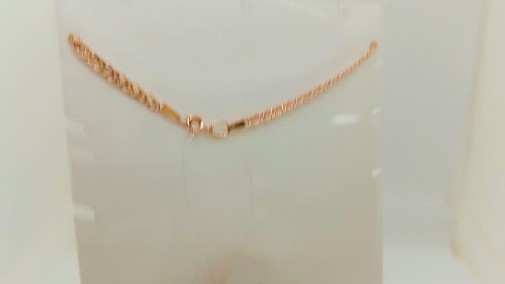 ЦЕПЬ ПУСТОТЕЛАЯ Ромб двойной (Au 585)