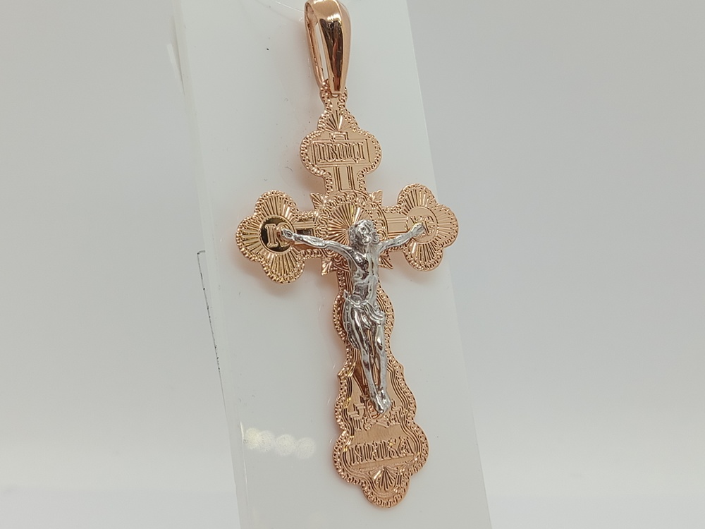 810-00250-10-00-00-02 ПОДВЕСКА КРЕСТ без камня (Au 585)