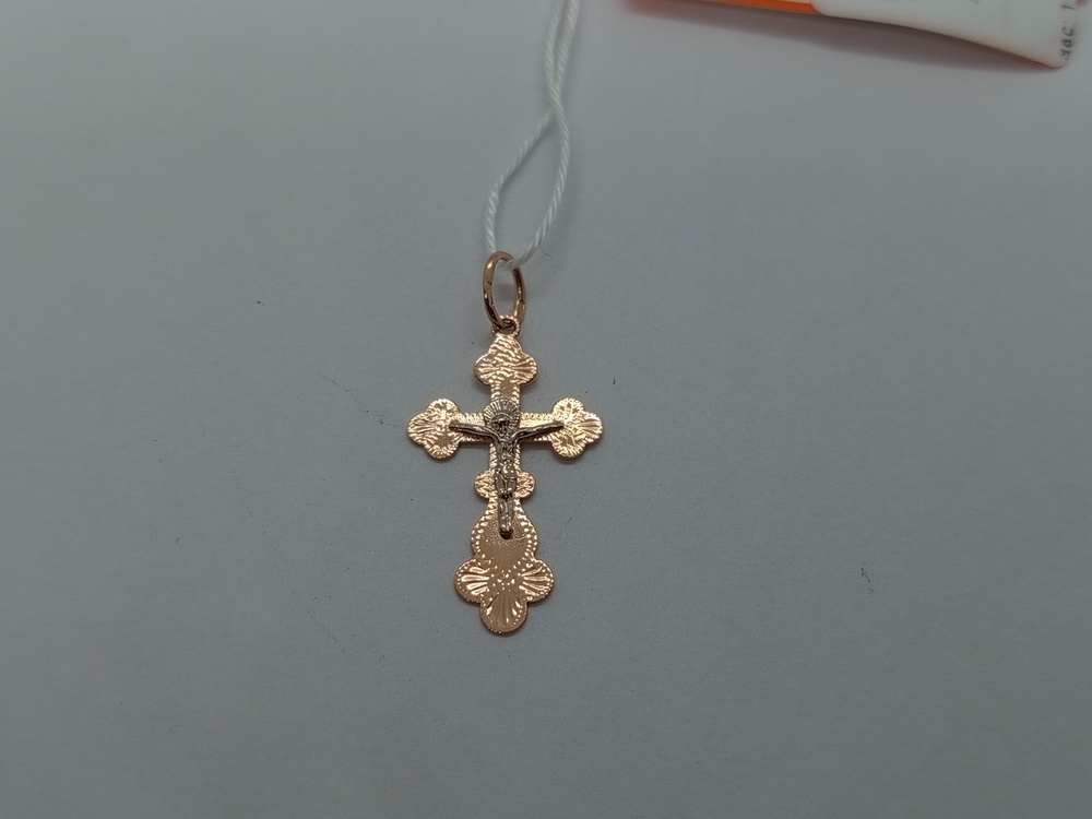 ПОДКБК585 ПОДВЕСКА КРЕСТ БЕЗ КАМНЯ (Au 585)