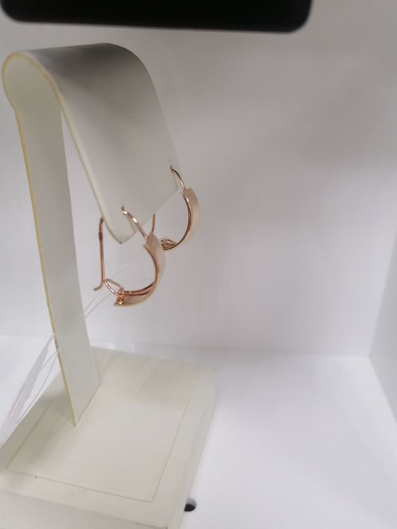 СЕРЬГИ ПЕТЕЛЬКА без камня (Au 585)