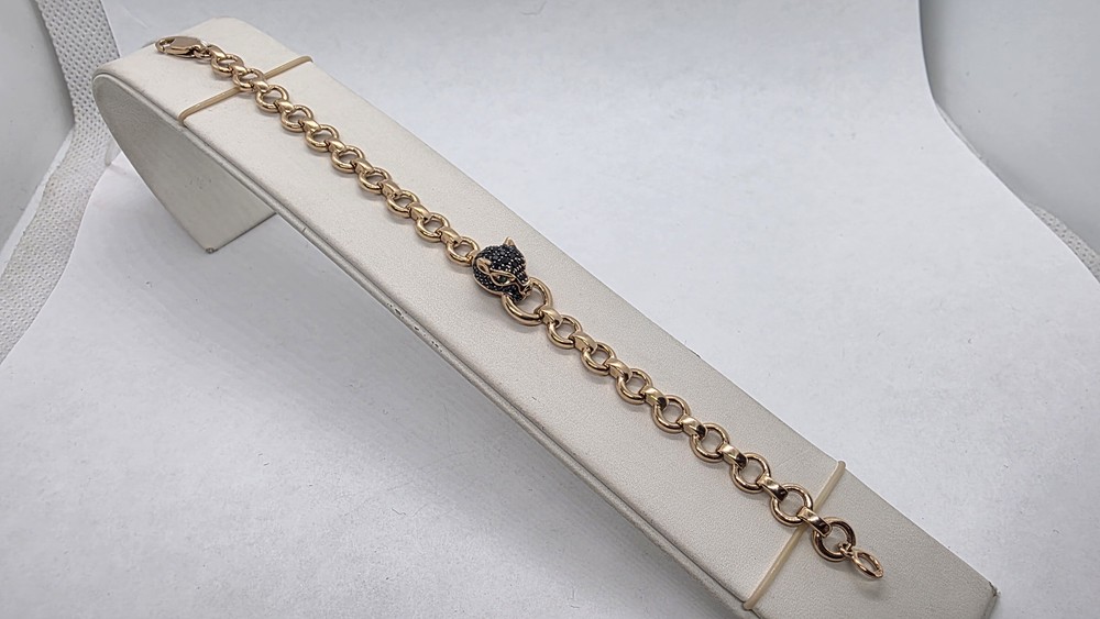 Б585 БРАСЛЕТ С КАМНЯМИ (Au 585)