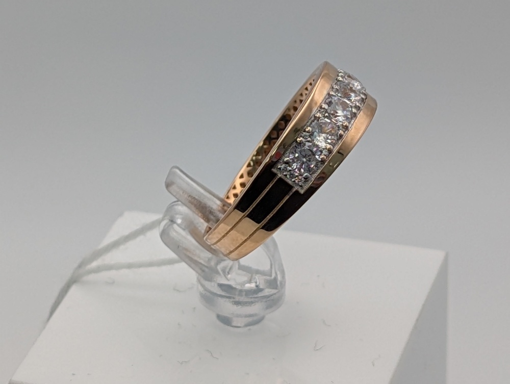 КОЛКМИ585 КОЛЬЦО С КАМНЯМИ (Au 585)