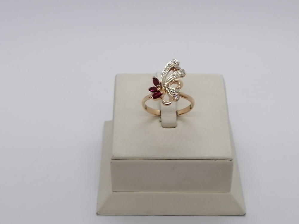КОЛКМИ585 КОЛЬЦО С КАМНЯМИ (Au 585) КОЛКМИ585 КОЛЬЦО С КАМНЯМИ (Au 585)