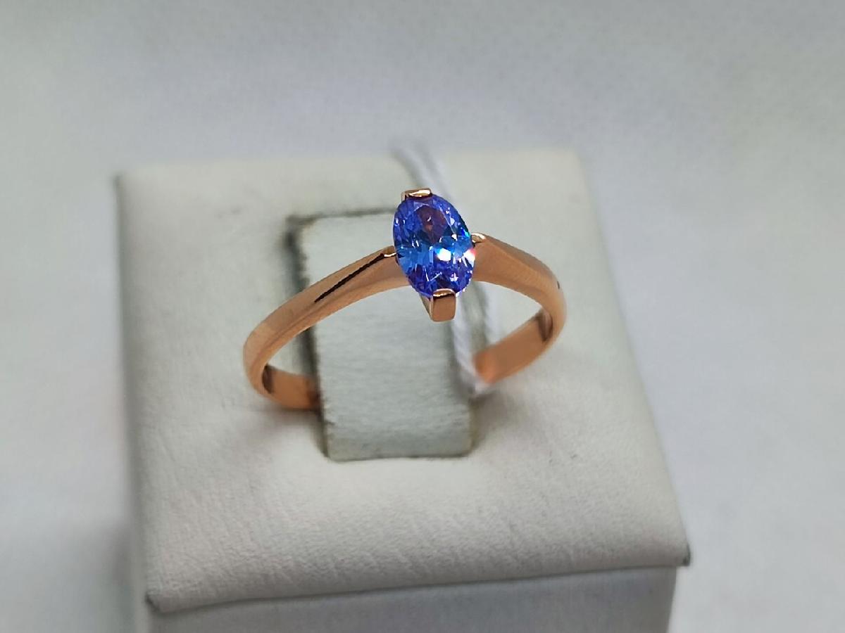 КОЛКМ585 КОЛЬЦО С КАМНЕМ (Au 585)