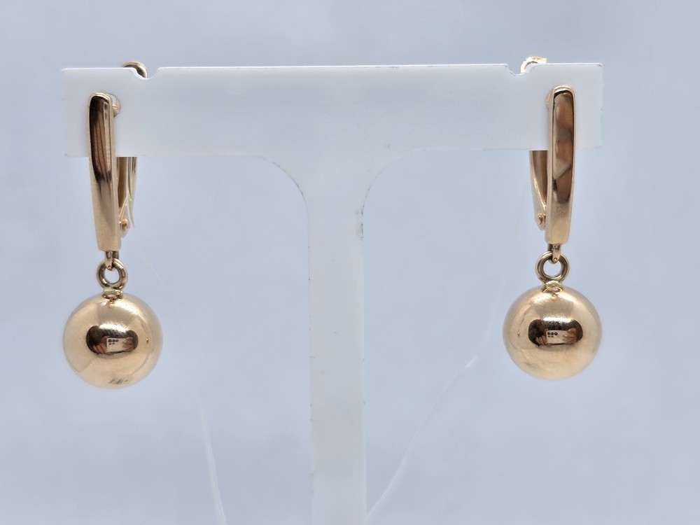 СЕРЬГИ БЕЗ КАМНЯ (Au 585)