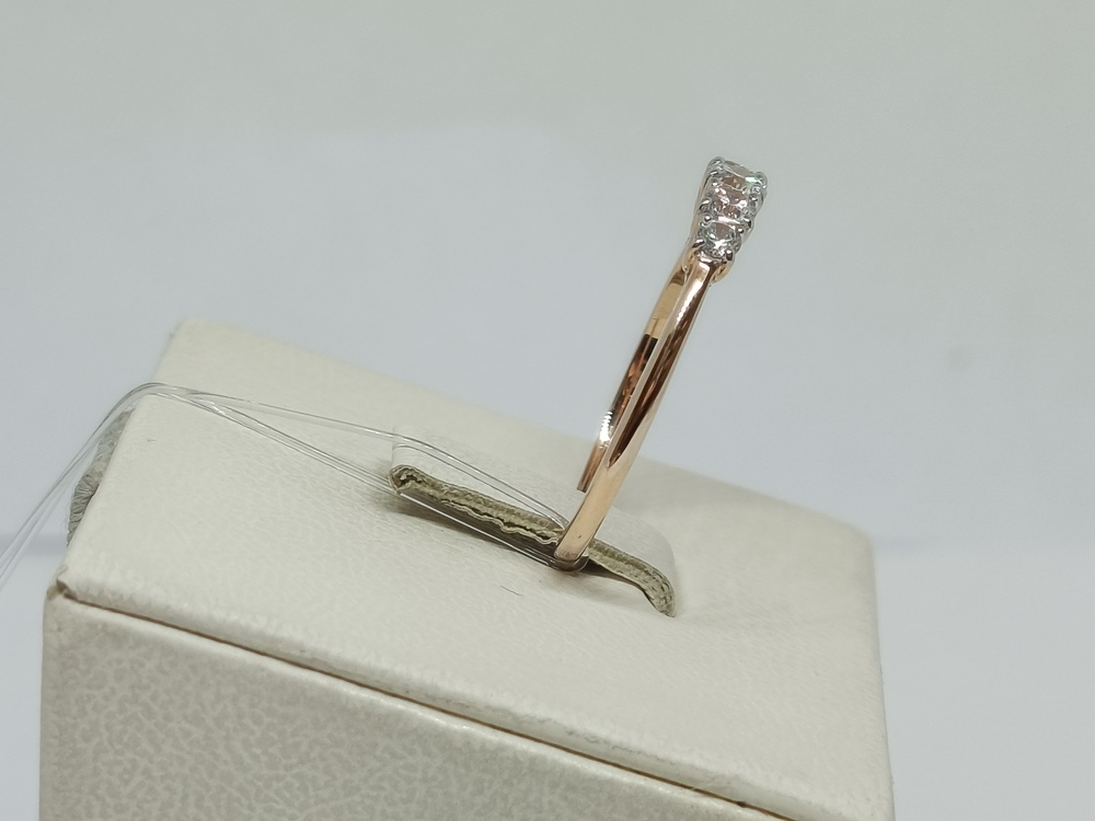 КОЛЬЦО С КАМНЯМИ (Au 585)