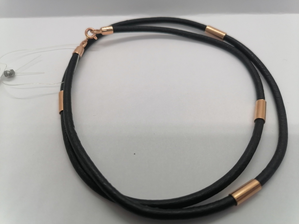 682КЖ-4 КОЛЬЕ КОЖА (Au 585)