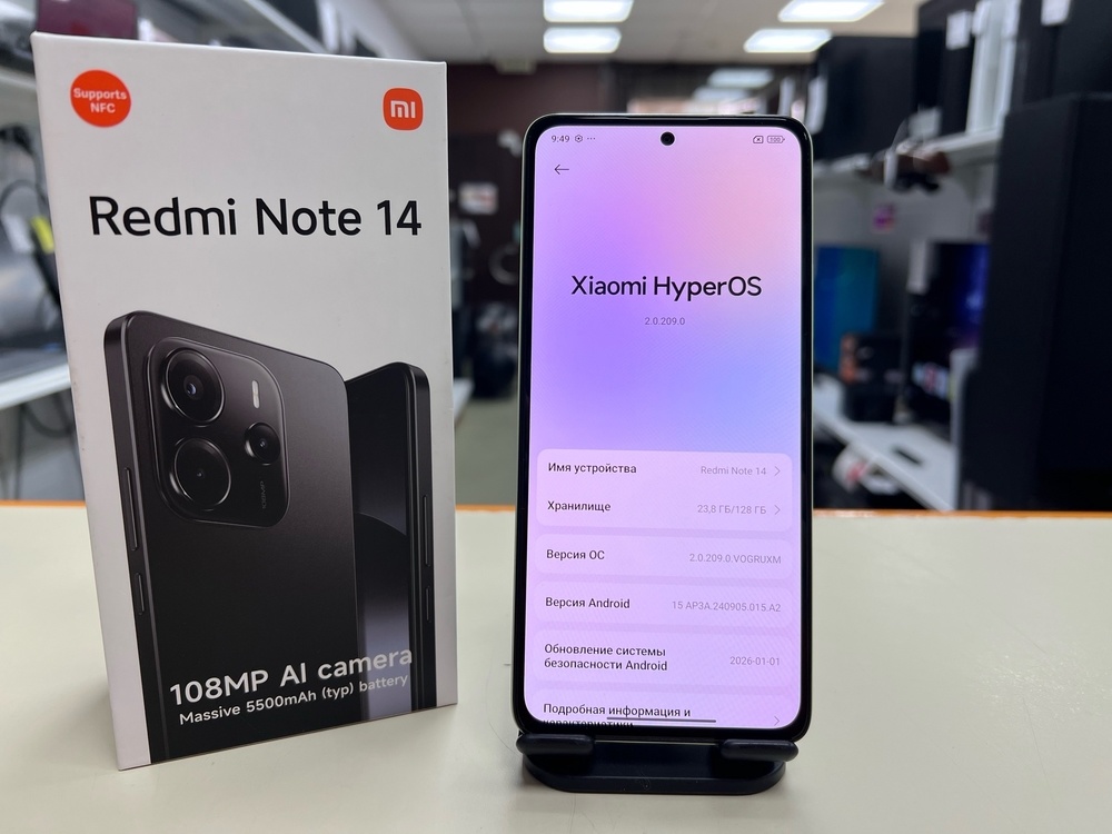 Смартфон Xiaomi Redmi note 14 8/128