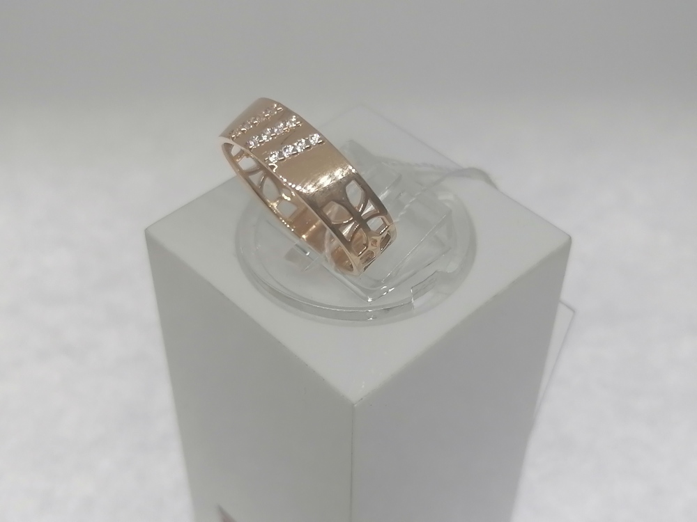 12988 КОЛЬЦО С КАМНЯМИ (Au 585)