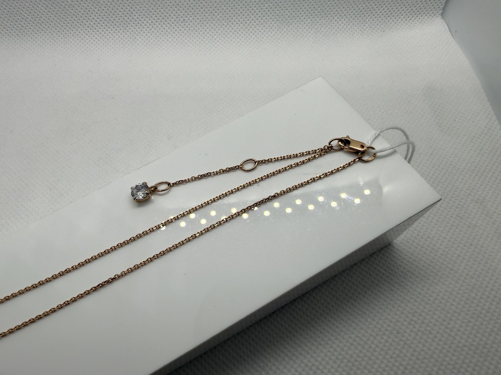 КОЛЬЕ С КАМНЕМ Au 585