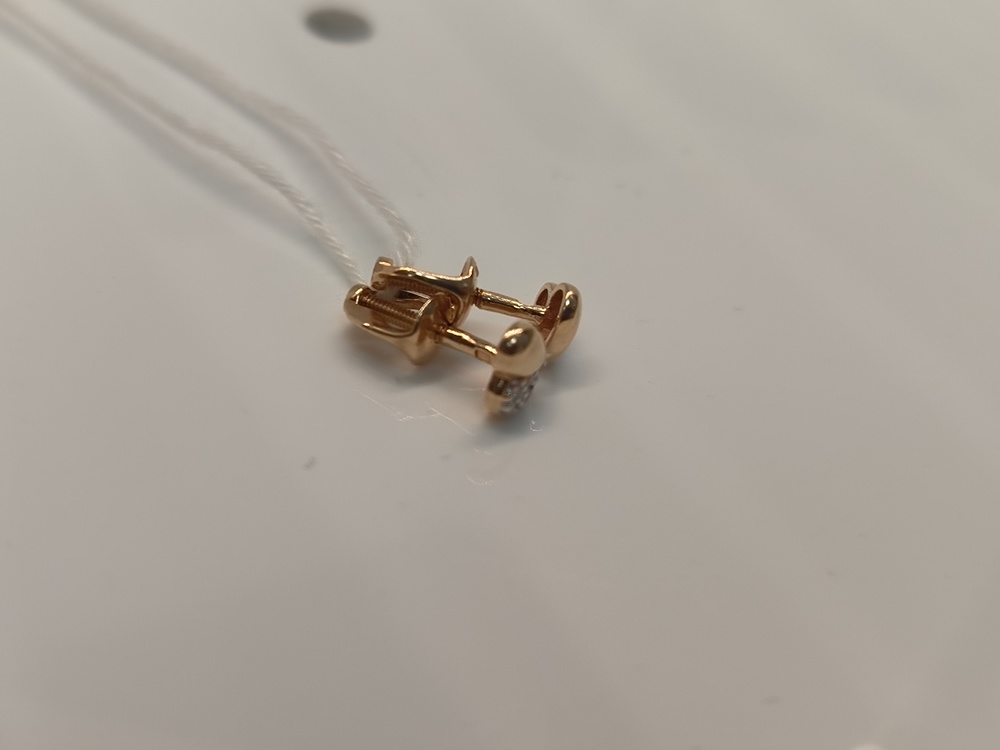 СПУС585 СЕРЬГИ ПУСЕТЫ (Au 585)