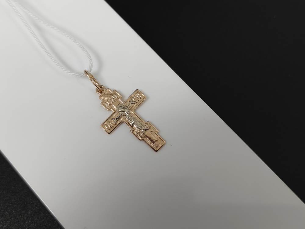 ПОДВЕСКА КРЕСТ БЕЗ КАМНЯ (Au 585)