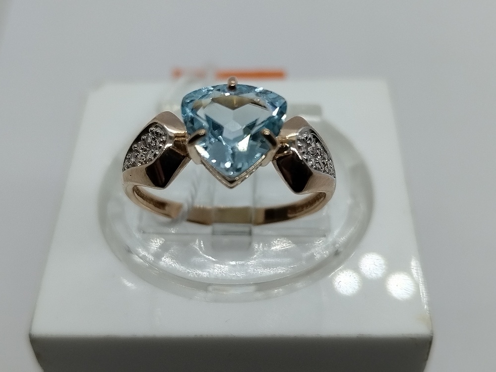 КОЛКМИ585 КОЛЬЦО С КАМНЯМИ (Au 585)