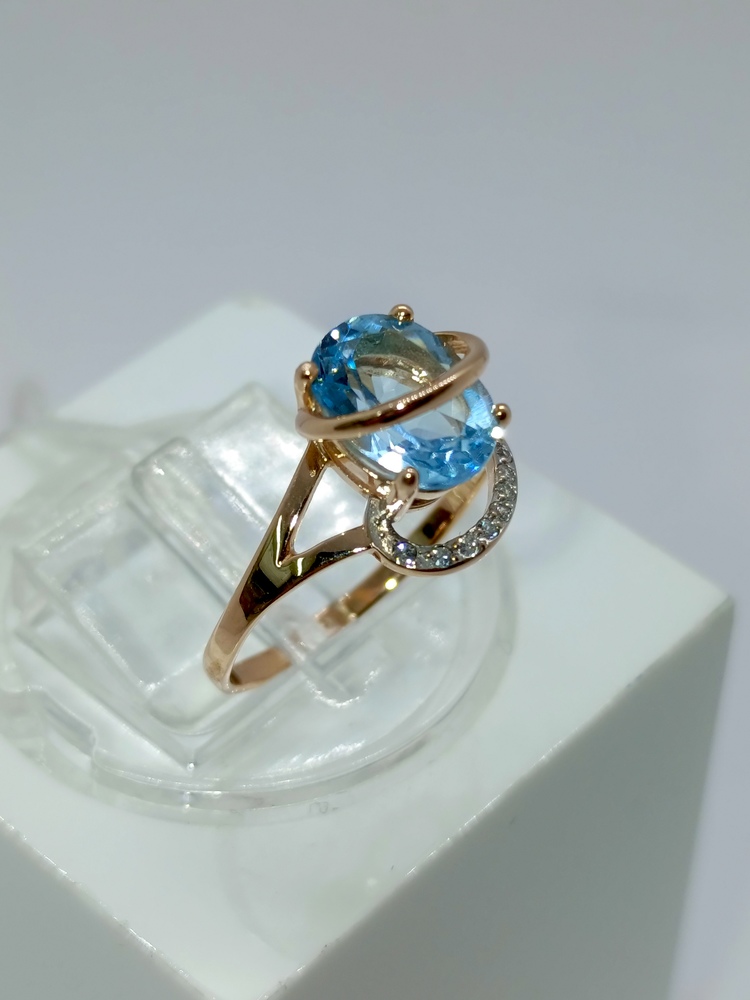 КОЛКМИ585 КОЛЬЦО С КАМНЯМИ (Au 585)