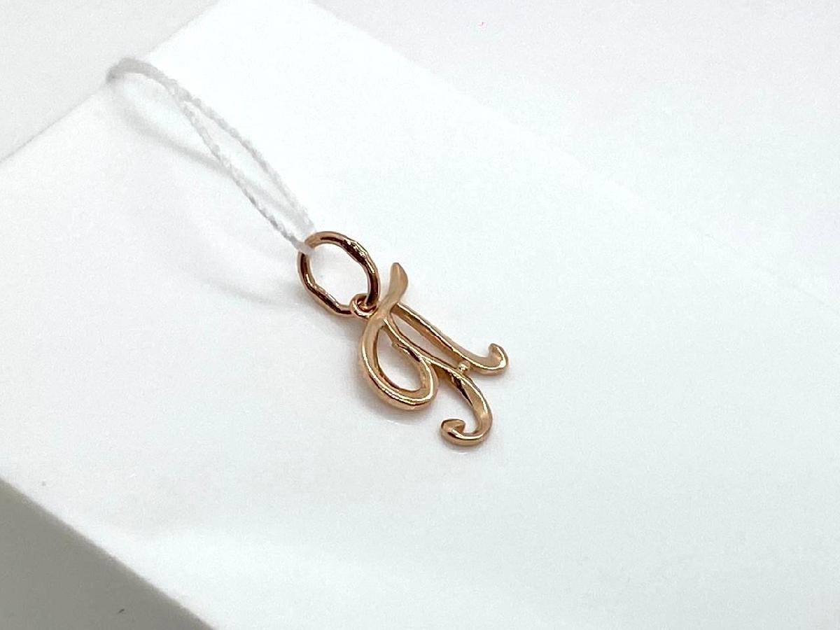 ПОДВЕСКА БУКВА П без камня (Au 585)