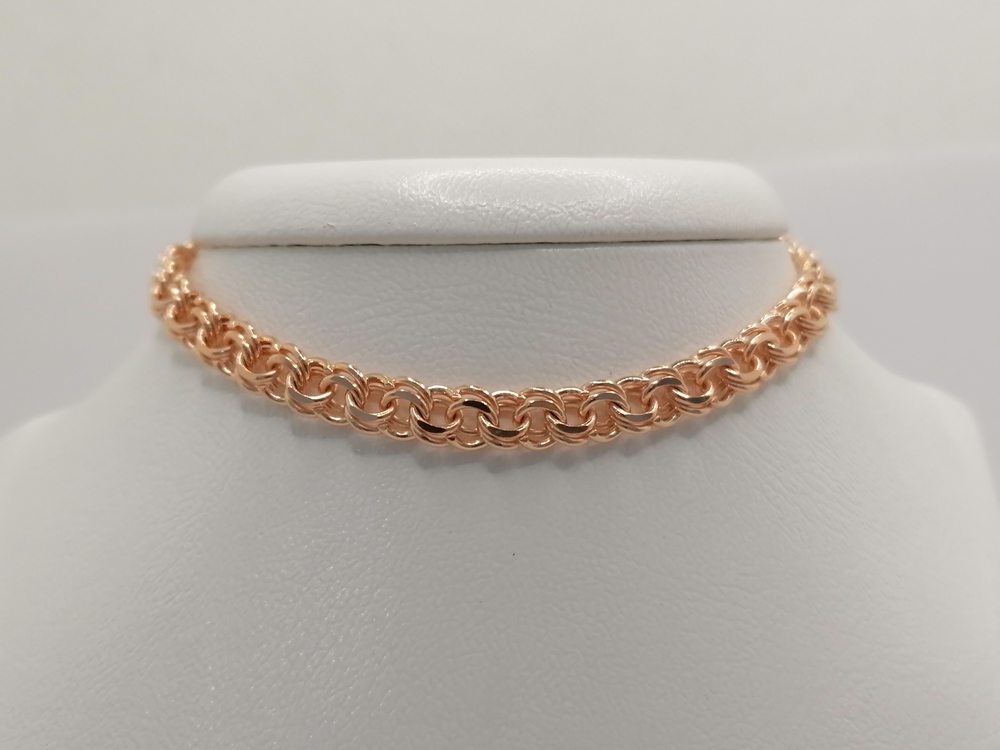 7080200-17 БРАСЛЕТ ПОЛНОВЕСНЫЙ Бисмарк (Au 585)