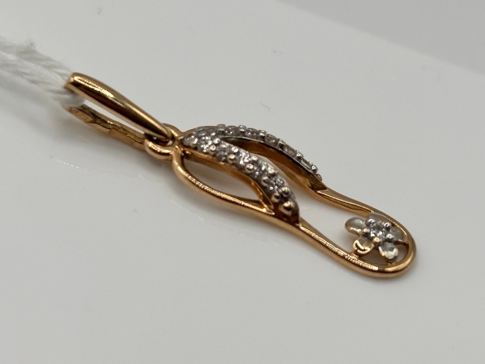 ПОДКМИ585 ПОДВЕСКА С КАМНЯМИ (Au 585)