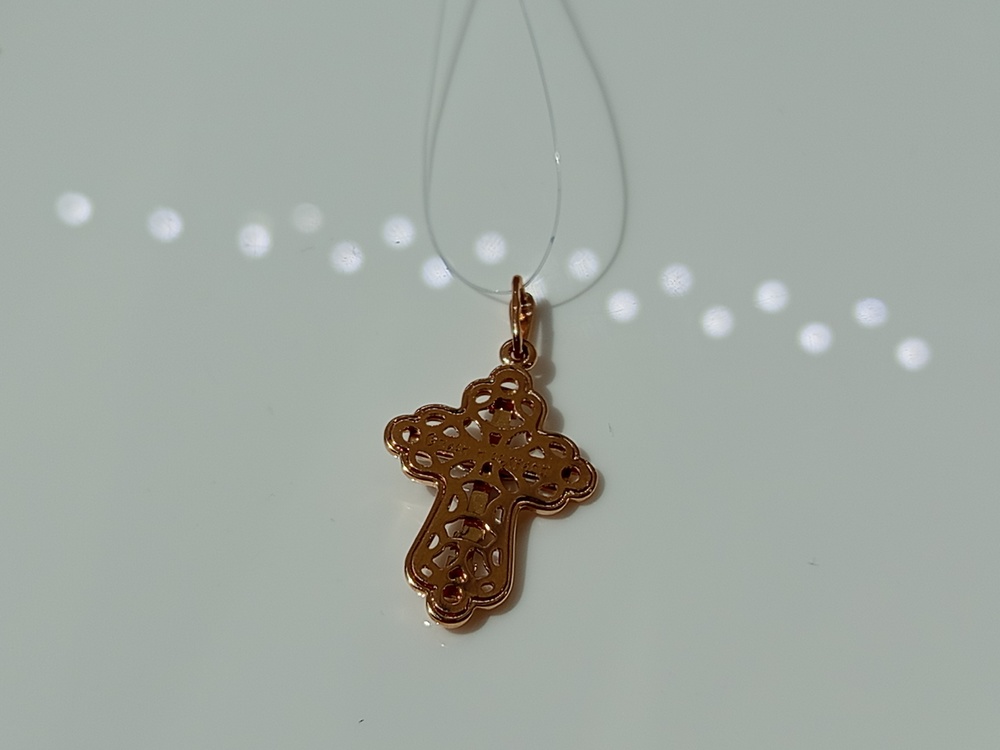 ПОДВЕСКА КРЕСТ без камня (Au 585)