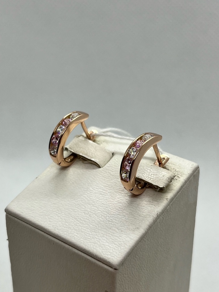 СКМИ585 СЕРЬГИ С КАМНЯМИ (Au 585)