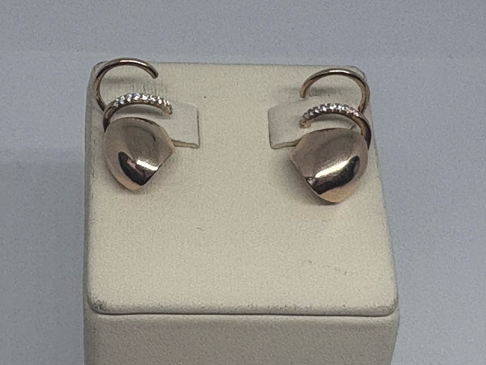 СКМИ585 СЕРЬГИ С КАМНЯМИ (Au 585)