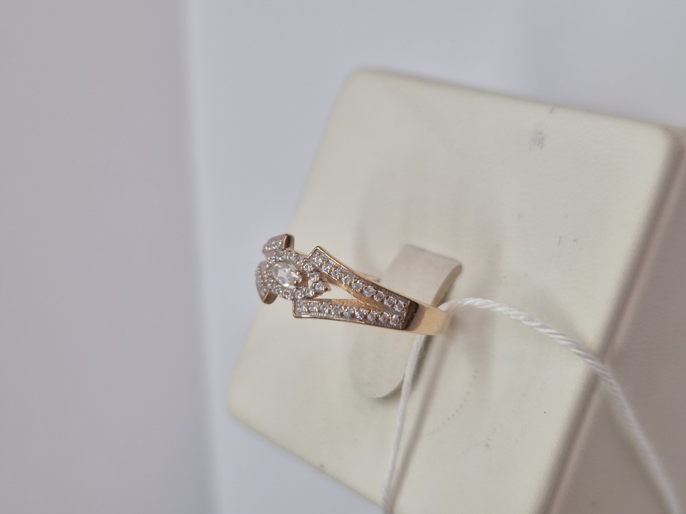 КОЛКМИ585 КОЛЬЦО С КАМНЯМИ (Au 585)