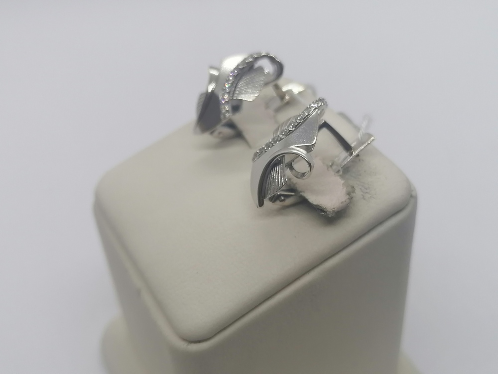 СКМИ585 СЕРЬГИ С КАМНЯМИ (Au 585)