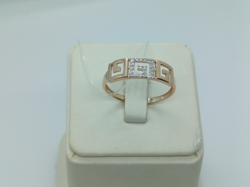 КОЛЬЦО С КАМНЯМИ (Au 585)