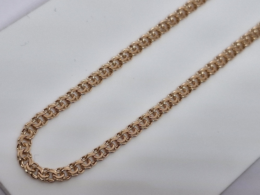 ЦЕПЬ ПУСТОТЕЛАЯ Бисмарк (Au 585)