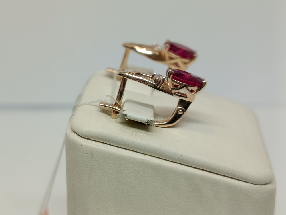 СЕРЬГИ С КАМНЯМИ (Au 585)