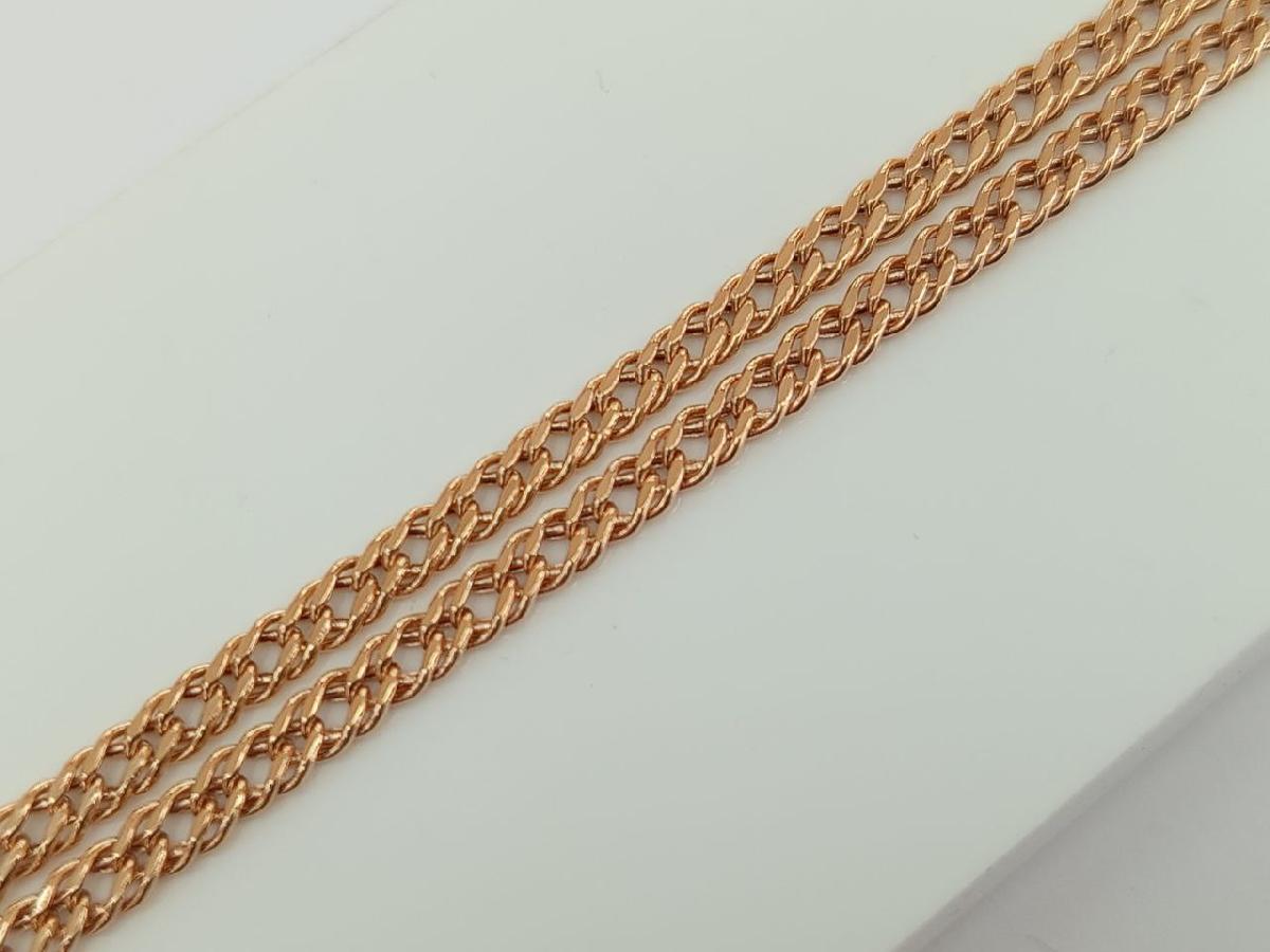 ЦЕПЬ ПУСТОТЕЛАЯ Ромб двойной (Au 585)