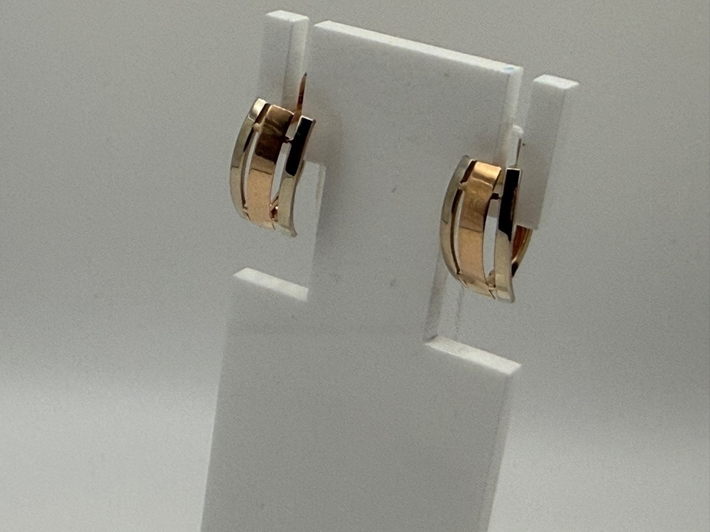 СЕРЬГИ БЕЗ КАМНЯ (Au 585)