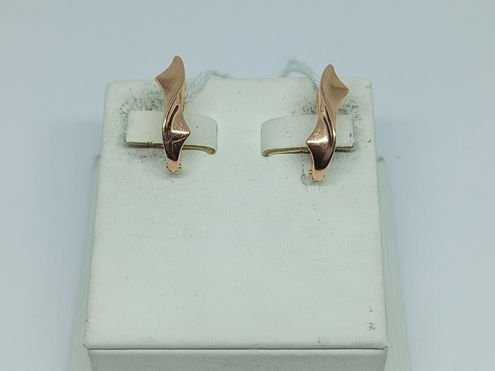 СЕРЬГИ БЕЗ КАМНЯ (Au 585)