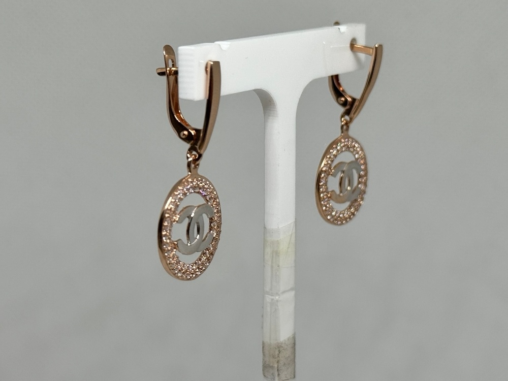 СЕРЬГИ С КАМНЯМИ (Au 585)