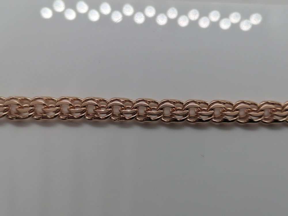 БЛБ585 БРАСЛЕТ ПОЛНОВЕСНЫЙ Бисмарк (Au 585)