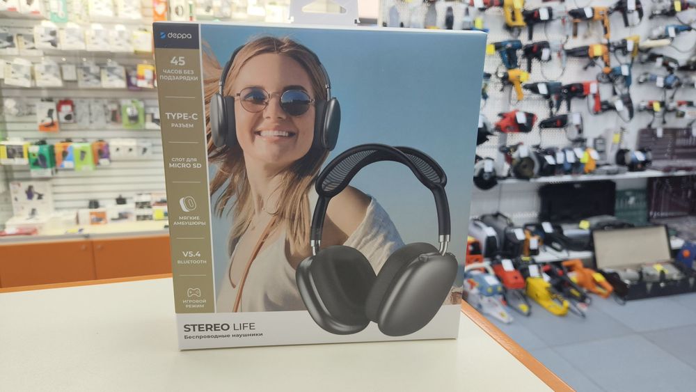 Наушники беспроводные Deppa 44305 Stereo Life