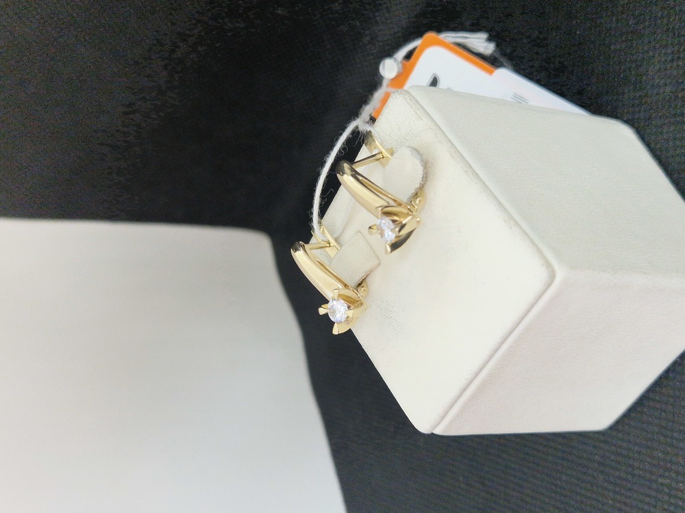 СЕРЬГИ С КАМНЕМ (Au 500)