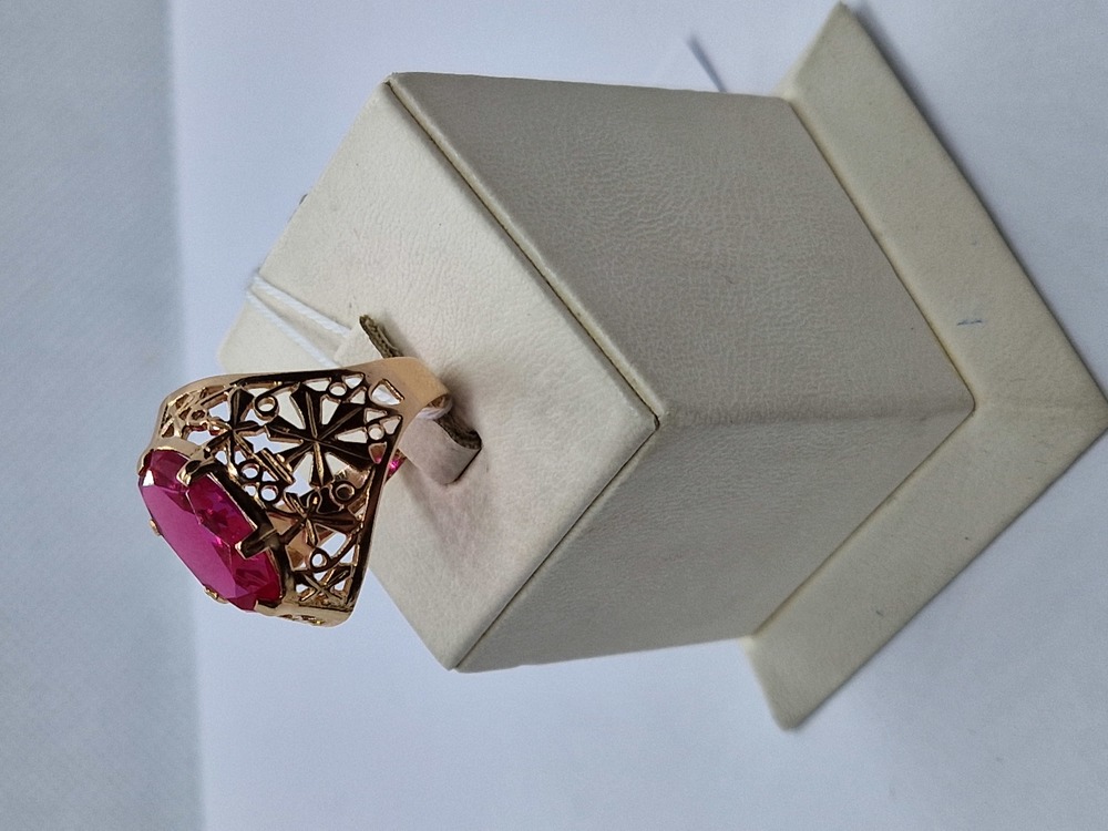 КОЛКМ583 КОЛЬЦО С КАМНЕМ (Au 583)