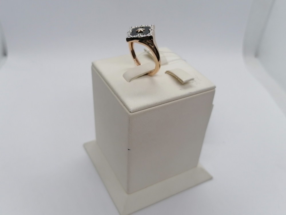 КОЛЬЦО С КАМНЯМИ (Au 585)