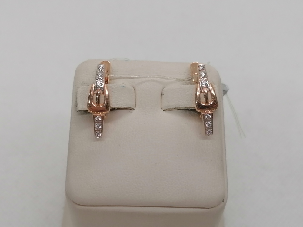 21101 СЕРЬГИ С КАМНЯМИ (Au 585)