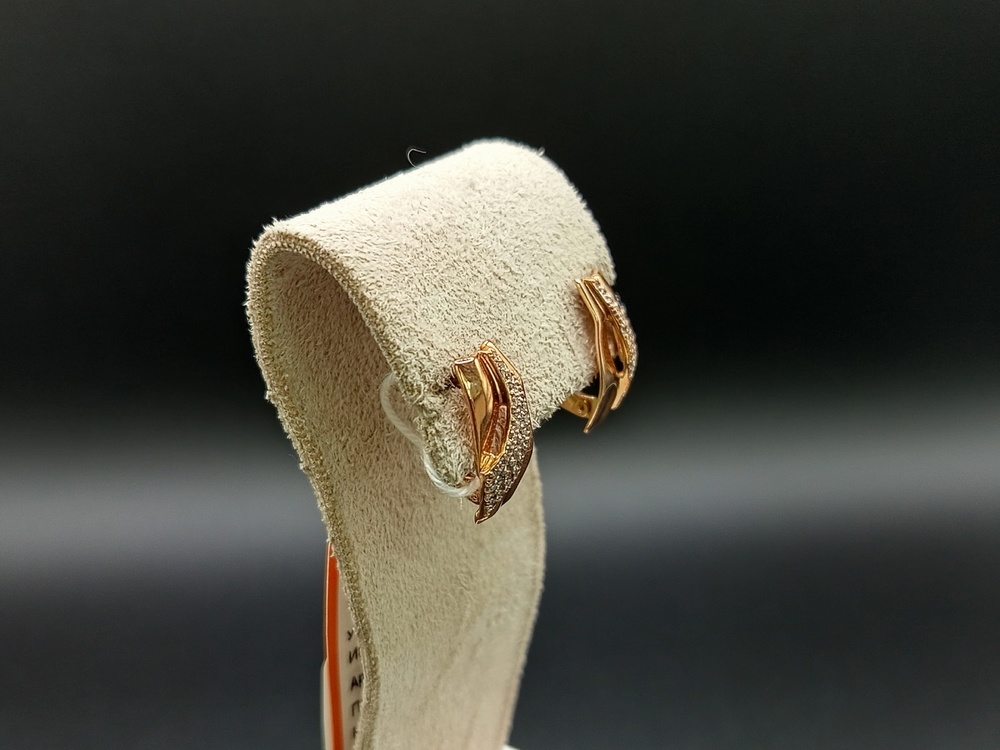 СКМИ585 СЕРЬГИ С КАМНЯМИ (Au 585)