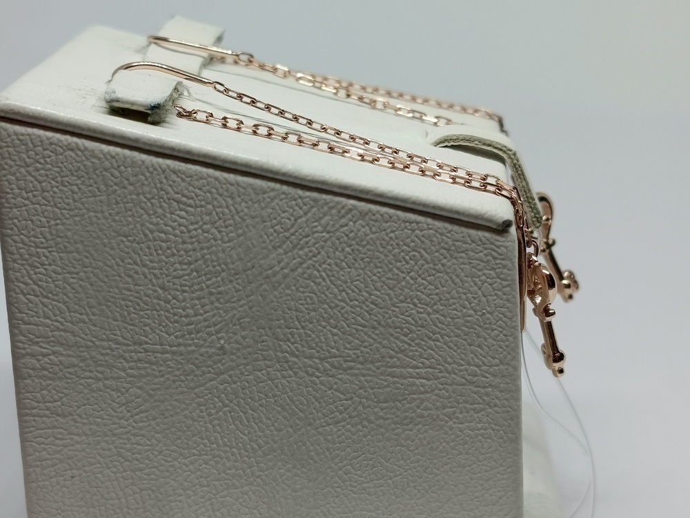 СЕРЬГИ ПРОДЕВКИ без камня (Au 585)