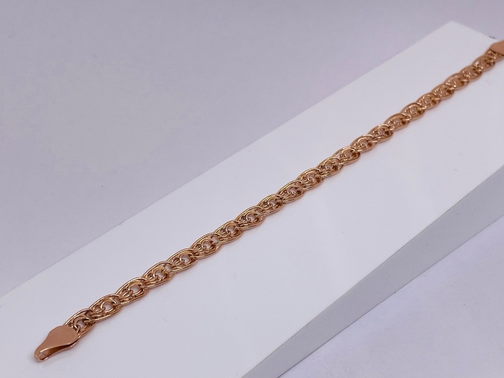 БРАСЛЕТ ПУСТОТЕЛЫЙ Нона бисмарк (Au 585)