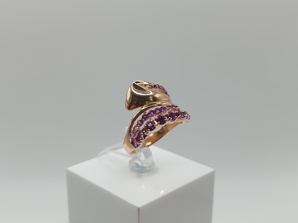 КОЛКМИ585 КОЛЬЦО С КАМНЯМИ (Au 585)