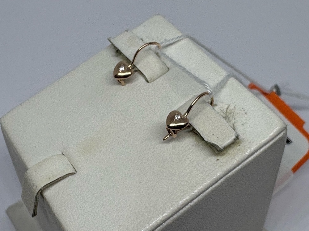 СЕРЬГИ С КАМНЕМ (Au 585)