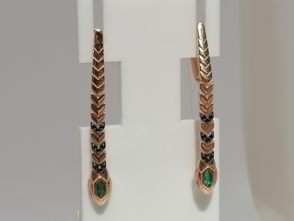 СЕРЬГИ С КАМНЯМИ (Au 585)