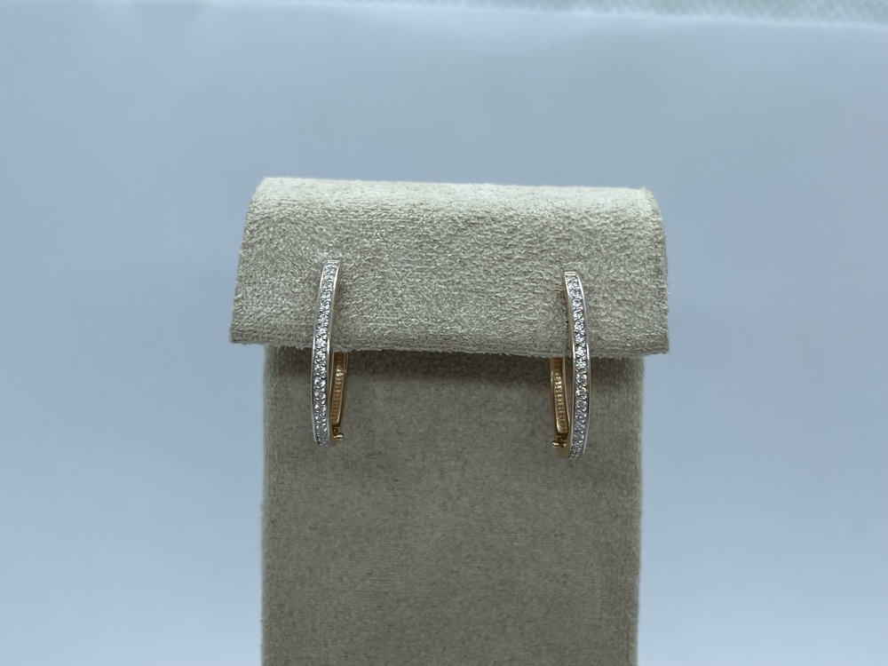 СКМИ585 СЕРЬГИ С КАМНЯМИ (Au 585)